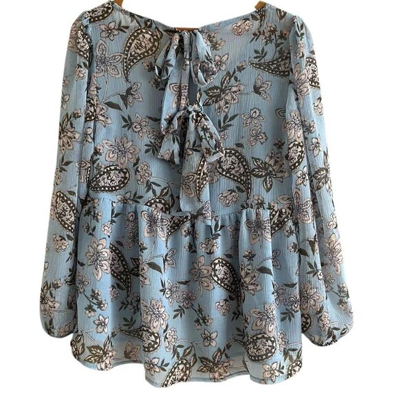 American Eagle Y2K Babydoll Top S Floral Paisley Festival Cottagecore Boho Fairy - Picture 15 of 15